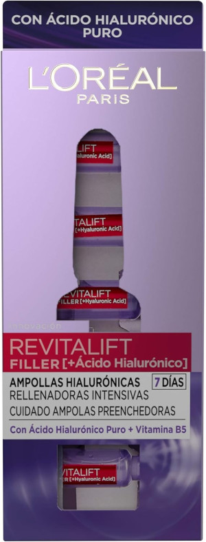 Ampułki z kwasem hialuronowym L'Oreal Paris Revitalift Filler 1.3 ml x 7 szt (3600523634019). Serum do twarzy