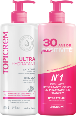 Zestaw mleczka do ciała Topicrem ultra nawilżający 2 x 500 ml (3700281702293). Kremy i balsamy do ciała
