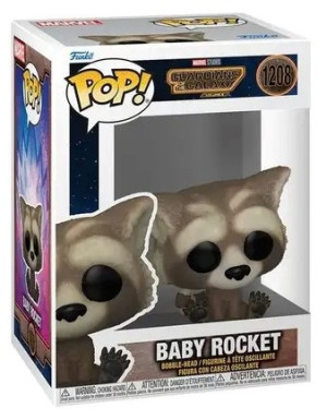 Figurka Funko Pop! Marvel Strażnicy Galaktyki Baby Rocket 10 cm 1208 (0889698675161). Figurki superbohaterów