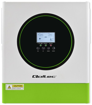 Hybrydowy inwerter Qoltec 3.5 kW 100A 24V MPPT BMS Sinus Wi-Fi option (5901878538655). Falowniki