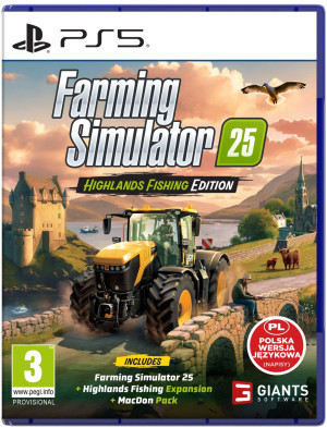 Gra PS5 Farming Simulator 25: Highlands Fishing Edition (płyta Blu-Ray) (4064635550701). Gry