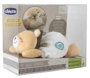Miękka pluszowa przytulanka termofor Chicco My Sweet Doudou z woreczkiem z solą Miś (8058664177035). Zabawki dla niemowląt