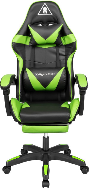 Fotel gamingowy Kruger & Matz GX-150 Black/Green (5901890068628). Fotele gamingowe