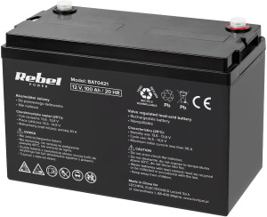 Akumulator żelowy Rebel Electro 12V-100Ah (BAT0421). Akumulatory i akcesoria do UPS