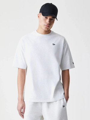 Koszulka męska bawełniana oversize New Era Ne Premium Essential Os 60752359 XL Jasnoszara (0198976882673). T-shirty męskie