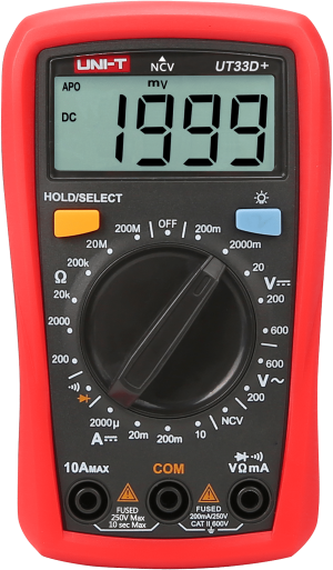 Miernik uniwersalny UNI-T UT33D+ (MIE0328). Multimetry