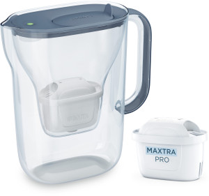 Dzbanek filtrujący Brita Style Essential MxPro 2.4 l Szaro-niebieski (1058042). Dzbanki filtrujące