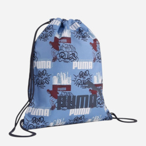 Plecak sportowy 11L Puma Phase Aop Small Gym Sack 9132504 Błękitny (4069157874588). Plecaki