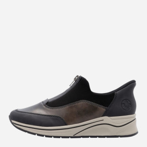 Sneakersy damskie Rieker N9553-25 38 (5UK) Brązowe (4061811591251). Buty sportowe damskie