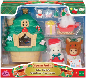Zestaw figurek Sylvanian Families Baby Santa Christmas Tree House SLV5822 (5054131058220). Figurki superbohaterów