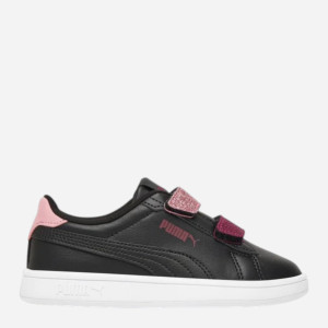 Sneakersy dziecięce dla dziewczynki na rzepy Puma Smash 3.0 L Glitter Velcro V PS 39560907 34.5 (2UK) Czarne (4069156882355). Tenisówki i trampki dziewczęce