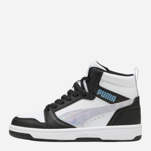 Botki młodzieżowe chłopięce Puma Rebound V6 Mid Space Belle Jr 40276802 36 (3.5UK) Czarne (4069156700734). Botki i trzewiki chłopięce