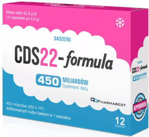 Suplement diety Pharmabest CDS22-Formula 450 mld 12 saszetek (8055039380052). Probiotyki i prebiotyki