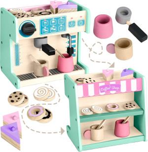 Cukiernia z ekspresem do kawy Ricokids 785100 Miętowa (5903890613259). Zestawy zabawek dla dzieci