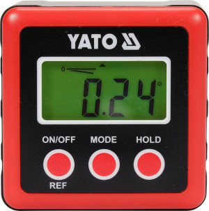 Kątomierz elektroniczny YATO z magnesem (YT-71000). Kątowniki