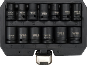 Zestaw nasadek udarowych Yato YT-10251 1/2" 13 elementów (5906083104923). Kołpaki końcowe