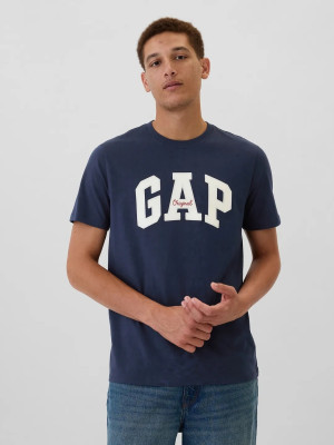 Koszulka męska bawełniana GAP 542246-02 XL Granatowa. T-shirty męskie