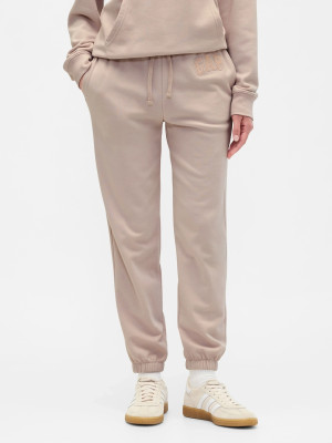 Spodnie dresowe damskie joggery GAP 889527-05 XS-Regular Pudrowe. Spodnie sportowe damskie