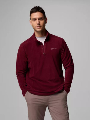 Bluza męska nierozpinana streetwear polarowa Columbia Klamath Range II HZ 1352472624 S Bordowa (198711013027). Bluzy męskie streetwear