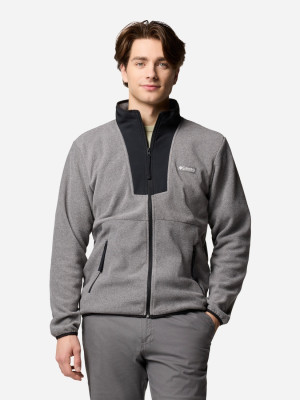 Bluza męska rozpinana streetwear polarowa Columbia Sequoia Grove FZ Fleece 2095891024 S Szara (195982844787). Bluzy męskie streetwear