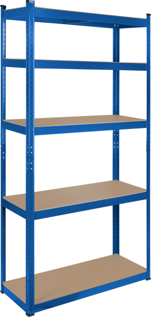 Regał metalowy Rebel RB-1251BL 180 x 90 x 40 cm Niebieski (5901890104029). Regały metalowe do magazynów