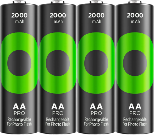 Akumulatorki GP ReCyko Pro Photo Flash AA (HR6) 1.2V 2000 mAh 4 szt (4891199212765). Baterie i akumulatorki