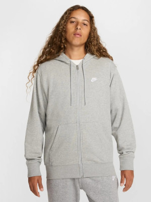 Bluza męska rozpinana streetwear z kapturem Nike M Nk Club Ft Fz Hoodie FN3884-063 M Szara (197593355560). Bluzy męskie streetwear
