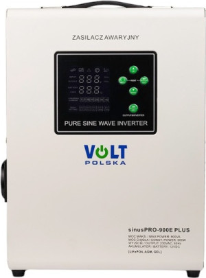 UPS Volt Polska sinusPRO 900 E Plus 12/230V 600W/900VA (3SPM09012M). Zasilacze awaryjne UPS
