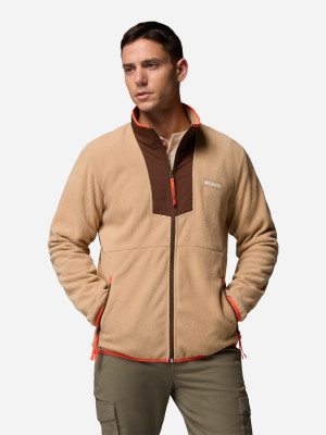 Bluza męska rozpinana streetwear polarowa Columbia Sequoia Grove Fz Fleece 2095891230 M Beżowa (198711133336). Bluzy męskie streetwear