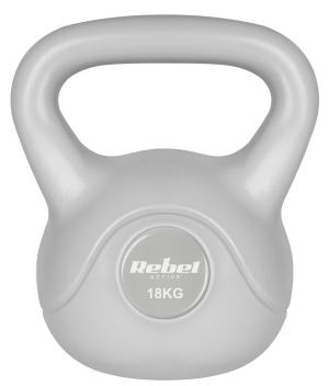 Kettlebell Rebel Active RBA-2322G-18 bitumiczny 18 kg Szary (5901890122030). Kettlebell