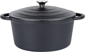 Garnek Vilde Cast Line żeliwny z pokrywką Czarny 3.9 l (5900670102286). Garnki