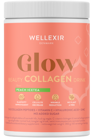 Suplement diety Wellexir Glow Beauty Drink Peach Ice Tea 360 g (5714720944449). Naturalne suplementy diety i ekstrakty