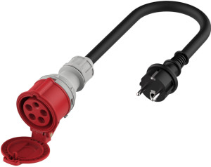 Adapter Platinet EV Schuko 16 A na CEE 16 A (EV_A11C35S). Akcesoria do ładowania samochodów elektrycznych