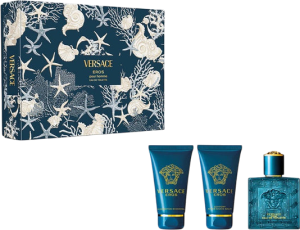 Zestaw męski Versace Eros Pour Homme Woda toaletowa 50 ml + Żel pod prysznic 50 ml + Balsam po goleniu 50 ml (8011003900008). Perfumy męskie
