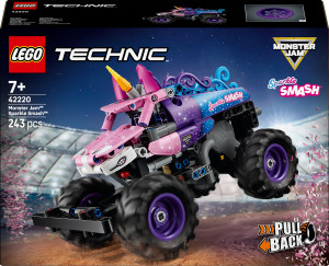 Zestaw klocków LEGO Technic Monster Jam Sparkle Smash z napędem typu pull-back 243 elementy (42220). Klocki