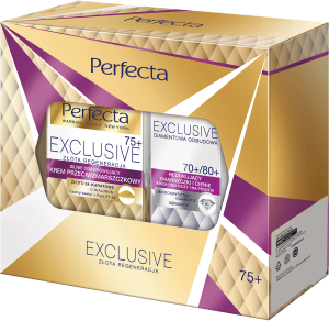 Zestaw do pielęgnacji twarzy Perfecta Exclusive Krem 75+ na dzień i na noc 50 ml + Krem pod oczy 70+/80+ 15 ml (5900525084507). Zestawy do pielęgnacji twarzy