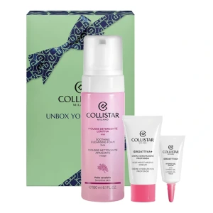 Zestaw Collistar XMas 2025 pianka oczyszczająca do twarzy 180 ml + Idroattiva+ krem nawilżający 25 ml + nawilżający żel pod oczy 5 ml (8015150009508). Zestawy do pielęgnacji twarzy