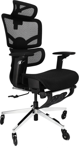 Fotel biurowy Hedo ergonomiczny regulowany z siatki Czarny 99716 (5904041162237). Fotele biurowe