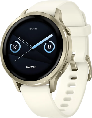 Smartwatch Garmin Venu 4 41mm Lunar Gold with Bone Silicone Band (010-03013-00). Smartwatche