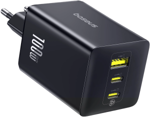 Ładowarka sieciowa Baseus EnerFill FE11 100W 2 x USB-C + USB-A Black (6932172690632). Ładowarki do telefonów