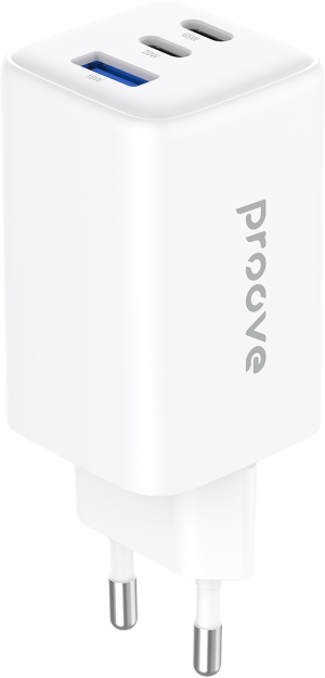 Ładowarka sieciowa Proove Pocket GaN 65W (2 x Type-C + USB) White (POCKET GAN 65W USB-C WH). Ładowarki do telefonów
