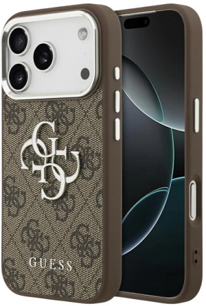 Etui plecki Guess Big 4G Classic Logo do Apple iPhone 17 Pro Brown (3666339517939). Etui i pokrowce na telefony