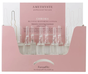 Lotion w ampułkach Farmavita Amethyste Chroma Re-Vital odbudowujący 10 ml x 10 szt (8022033112477). Ampułki do włosów