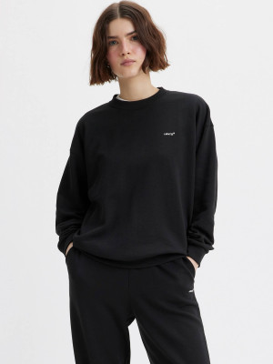 Bluza damska bez kaptura Levi`s Everyday Sweatshir A5942-0004 S Czarna (5401030356221/5401128133475). Bluzy bez kaptura damskie