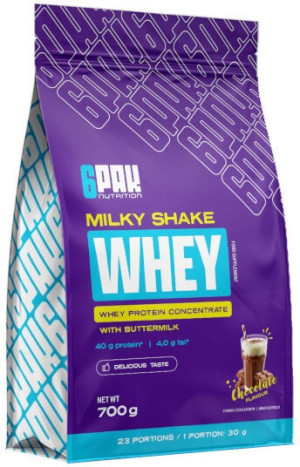 Białko 6PAK Milky Shake Whey Czekolada 700 g (5902811802307). Odżywki białkowe