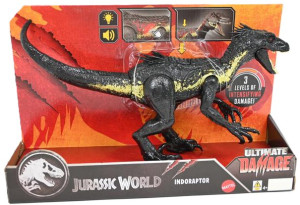 Interaktywny dinozaur Mattel Jurassic World Indoraptor ze światłem i dźwiękiem JCG26 (194735270163). Zabawki interaktywne dla dzieci