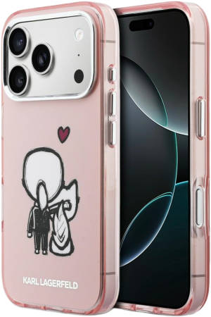 Etui Karl Lagerfeld Karl & Choupette Back MagSafe do Apple iPhone 17 Pro Max Pink (3666339607661). Etui i pokrowce na telefony