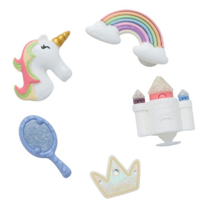 Przypinki do butów Crocs Pretty Princess 5 Pack 10018195 5 szt Wielokolorowe. Akcesoria do butów