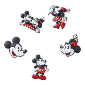Przypinki do butów Crocs Mickey And Minnie Pvc 5Pck 10015116 5 szt Wielokolorowe. Akcesoria do butów