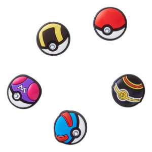 Przypinki do butów Crocs Poke Ball 5Pck 10015745 5 szt Wielokolorowe. Akcesoria do butów